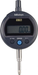 Mitutoyo - 0 to 12.7mm Range, 0.0005" Graduation, Electronic Drop Indicator - Lug Back, Accurate to 0.001", English & Metric System, LCD Display - Exact Tooling