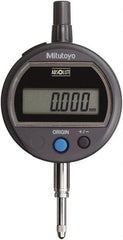 Mitutoyo - 0 to 12.7mm Range, 0.001mm Graduation, Electronic Drop Indicator - Lug Back, Accurate to 0.003mm, Metric System, LCD Display - Exact Tooling