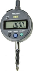 Mitutoyo - 0 to 12.7mm Range, 0.00005" Graduation, Electronic Drop Indicator - Lug Back, Accurate to 0.0001", English & Metric System, LCD Display - Exact Tooling
