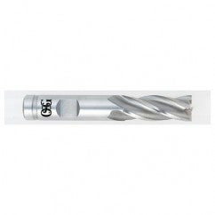 25/32 Dia. x 4 Overall Length 4-Flute Square End HSSE SE End Mill-Round Shank-Center Cutting-TiCN - Exact Tooling