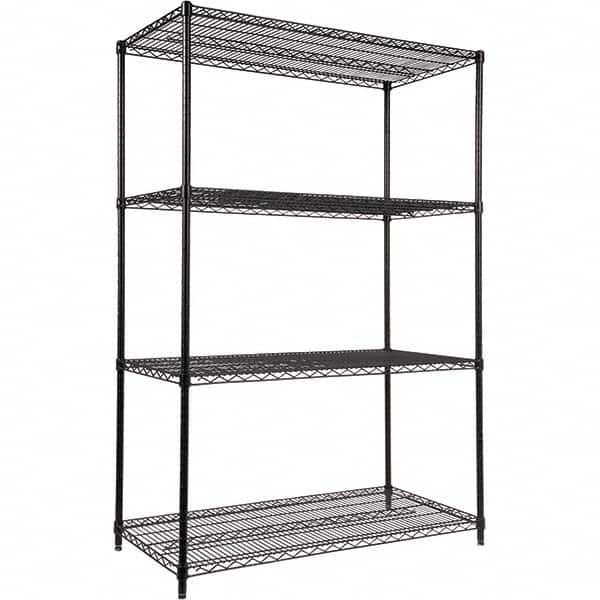 ALERA - 4,000 Lb Capacity 4 Shelf Wire Shelving - Starter Unit - Exact Tooling