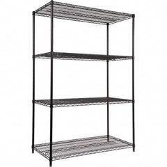 ALERA - 4,000 Lb Capacity 4 Shelf Wire Shelving - Starter Unit - Exact Tooling