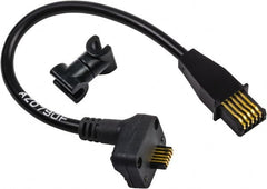 Mitutoyo - 6" Long SPC Connecting Cable - Use with Digimatic Calipers - Exact Tooling