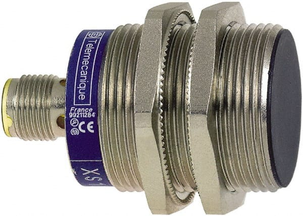 Telemecanique Sensors - PNP, NO/NC, 10mm Detection, Cylinder, Inductive Proximity Sensor - 4 Wires, IP67, 12 to 24 VDC, M30x1.5 Thread, 53mm Long - Exact Tooling