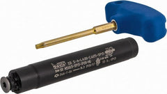 Iscar - T-Slot 5/8" Stepped Shank Milling Tip Insert Holder & Shank - 0.591" Neck Diam, M5x0.50 Neck Thread, 4.197" OAL, SD S-A-SP Tool Holder - Exact Tooling