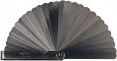Mitutoyo - 28 Piece, 0.05 to 1mm Feeler Gage Set - 100mm Long x 13mm Wide, Tempered Steel - Exact Tooling