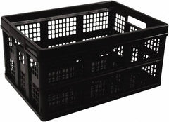 UNIVERSAL - 1 Compartment, 20-1/8" Wide x 10-3/4" High x 14-5/8" Deep, Portable Storage Box - Plastic, Black - Exact Tooling