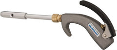Guardair - 120 Max psi Venturi Nozzle Thumb Lever Blow Gun - 1/4 NPT, 6" Tube Length, Aluminum - Exact Tooling