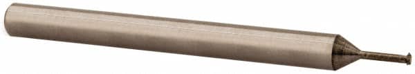 Scientific Cutting Tools - 64 to 80 TPI, Internal/External Single Profile Thread Mill - #1" Noml Diam, 0.05" Cut Diam, 1/8" Shank Diam, 3 Flute, 0.028" Neck Diam, 0.15" Neck Length, 1-1/2" OAL, AlTiN+ Finish - Exact Tooling