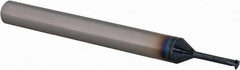 Scientific Cutting Tools - 40 to 64 TPI, Internal/External Single Profile Thread Mill - #4" Noml Diam, 0.08" Cut Diam, 3/16" Shank Diam, 3 Flute, 0.045" Neck Diam, 0.3" Neck Length, 2" OAL, AlTiN+ Finish - Exact Tooling