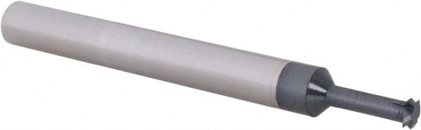 Scientific Cutting Tools - 18 to 56 TPI, Internal/External Single Profile Thread Mill - 1/4" Noml Diam, 0.182" Cut Diam, 1/4" Shank Diam, 4 Flute, 0.104" Neck Diam, 0.4" Neck Length, 2-1/2" OAL, AlTiN+ Finish - Exact Tooling
