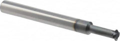 Scientific Cutting Tools - 16 to 48 TPI, Internal/External Single Profile Thread Mill - 5/16" Noml Diam, 0.24" Cut Diam, 1/4" Shank Diam, 4 Flute, 0.153" Neck Diam, 1/2" Neck Length, 2-1/2" OAL, AlTiN+ Finish - Exact Tooling