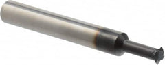 Scientific Cutting Tools - 14 to 40 TPI, Internal/External Single Profile Thread Mill - 3/8" Noml Diam, 0.29" Cut Diam, 3/8" Shank Diam, 4 Flute, 0.192" Neck Diam, 0.6" Neck Length, 3" OAL, AlTiN+ Finish - Exact Tooling
