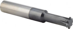 Scientific Cutting Tools - 10 to 32 TPI, Internal/External Single Profile Thread Mill - 3/4" Noml Diam, 0.595" Cut Diam, 5/8" Shank Diam, 6 Flute, 0.43" Neck Diam, 1-1/4" Neck Length, 4" OAL, AlTiN+ Finish - Exact Tooling