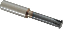 Scientific Cutting Tools - 10 to 32 TPI, Internal/External Single Profile Thread Mill - 3/4" Noml Diam, 0.595" Cut Diam, 5/8" Shank Diam, 6 Flute, 0.43" Neck Diam, 2" Neck Length, 4" OAL, AlTiN+ Finish - Exact Tooling