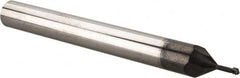 Scientific Cutting Tools - #2-56 UNC, 0.065" Cutting Diam, 3 Flute, Solid Carbide Helical Flute Thread Mill - Internal Thread, 0.15" LOC, 2-1/2" OAL, 1/4" Shank Diam - Exact Tooling