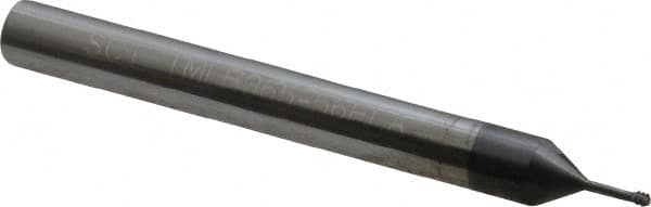 Scientific Cutting Tools - #2-56 UNC, 0.065" Cutting Diam, 3 Flute, Solid Carbide Helical Flute Thread Mill - Internal Thread, 0.2" LOC, 2-1/2" OAL, 1/4" Shank Diam - Exact Tooling