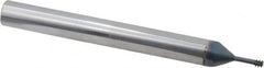 Scientific Cutting Tools - #4-40 UNC, 0.082" Cutting Diam, 3 Flute, Solid Carbide Helical Flute Thread Mill - Internal Thread, 0.225" LOC, 2-1/2" OAL, 1/4" Shank Diam - Exact Tooling