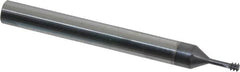 Scientific Cutting Tools - #6-32 UNC, 0.1" Cutting Diam, 3 Flute, Solid Carbide Helical Flute Thread Mill - Internal Thread, 0.26" LOC, 2-1/2" OAL, 1/4" Shank Diam - Exact Tooling