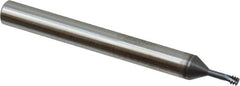Scientific Cutting Tools - #6-40 UNF, 0.1" Cutting Diam, 3 Flute, Solid Carbide Helical Flute Thread Mill - Internal Thread, 0.26" LOC, 2-1/2" OAL, 1/4" Shank Diam - Exact Tooling