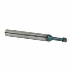 Scientific Cutting Tools - 1/4-20 UNC, 0.186" Cutting Diam, 3 Flute, Solid Carbide Helical Flute Thread Mill - Internal Thread, 1/2" LOC, 2-1/2" OAL, 1/4" Shank Diam - Exact Tooling