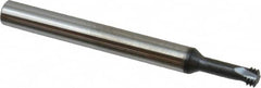 Scientific Cutting Tools - 1/4-32 UNEF, 0.186" Cutting Diam, 3 Flute, Solid Carbide Helical Flute Thread Mill - Internal Thread, 1/2" LOC, 2-1/2" OAL, 1/4" Shank Diam - Exact Tooling