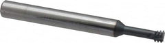 Scientific Cutting Tools - 3/8-16 UNC, 0.285" Cutting Diam, 3 Flute, Solid Carbide Helical Flute Thread Mill - Internal Thread, 3/4" LOC, 3-1/2" OAL, 3/8" Shank Diam - Exact Tooling