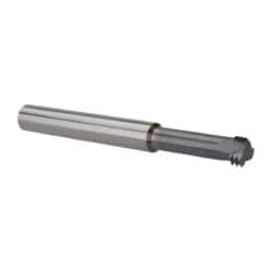 Scientific Cutting Tools - 1/2-18 UNS, 0.37" Cutting Diam, 3 Flute, Solid Carbide Helical Flute Thread Mill - Internal Thread, 1.2" LOC, 3-1/2" OAL, 3/8" Shank Diam - Exact Tooling