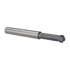 Scientific Cutting Tools - 1/2-18 UNS, 0.37" Cutting Diam, 3 Flute, Solid Carbide Helical Flute Thread Mill - Internal Thread, 1.2" LOC, 3-1/2" OAL, 3/8" Shank Diam - Exact Tooling