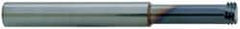 Scientific Cutting Tools - 5/16-28 UNS, 0.238" Cutting Diam, 3 Flute, Solid Carbide Helical Flute Thread Mill - Internal Thread, 0.6" LOC, 2-1/2" OAL, 1/4" Shank Diam - Exact Tooling