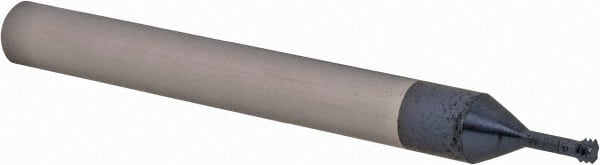 Scientific Cutting Tools - M3x0.50 Metric Coarse, 0.09" Cutting Diam, 3 Flute, Solid Carbide Helical Flute Thread Mill - Internal Thread, 0.225" LOC, 2-1/2" OAL, 1/4" Shank Diam - Exact Tooling