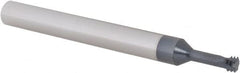 Scientific Cutting Tools - M5x0.80 Metric Coarse, 0.15" Cutting Diam, 3 Flute, Solid Carbide Helical Flute Thread Mill - Internal Thread, 0.4" LOC, 2-1/2" OAL, 1/4" Shank Diam - Exact Tooling