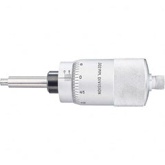 Starrett - 25mm, 2-1/16 Inch Plain Thimble, 5/16 Inch Diameter x 2-7/16 Inch Long Spindle, Mechanical Micrometer Head - Exact Tooling