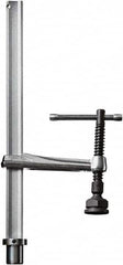 Bessey - 1,400 Lb Holding Capacity, 12" Max Opening Capacity, 1,400 Lb Clamping Pressure, Manual Hold Down Clamp - 6-7/8" Arm Length, 7" Clamp Length, 1-5/8" Clamp Width, 15-3/4" Clamp Height, 28mm Stud Mount, Steel - Exact Tooling