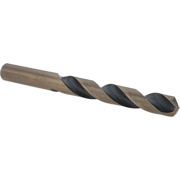 Cle-Force - 7/16" High Speed Steel, 135° Point, Round with Flats Shank Maintenance Drill Bit - Exact Tooling