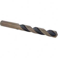 Cle-Force - 7/16" High Speed Steel, 135° Point, Round with Flats Shank Maintenance Drill Bit - Exact Tooling