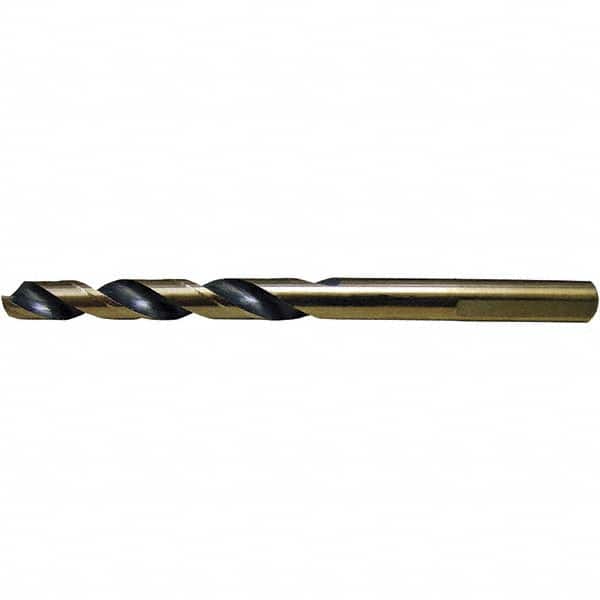 Cle-Force - 9/32" High Speed Steel, 135° Point, Round with Flats Shank Maintenance Drill Bit - Exact Tooling