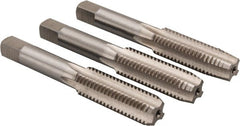 Cle-Line - M14x2.00 Metric, 4 Flute, Bottoming, Plug & Taper, Bright Finish, High Speed Steel Tap Set - Right Hand Cut, 3-37/64" OAL, 1-23/32" Thread Length, Series 0404 - Exact Tooling
