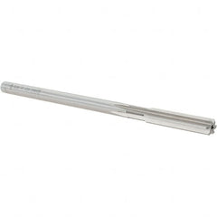 Cleveland - 8mm High Speed Steel 6 Flute Chucking Reamer - Straight Flute, Straight Shank, 38.1mm Flute Length, 152.4mm OAL - Exact Tooling