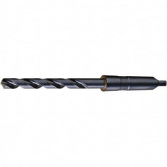 Cle-Force - 1-5/32", 3MT 118° Point High Speed Steel Taper Shank Drill Bit - Exact Tooling