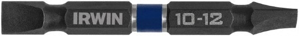 Irwin - 9/32" Slotted Screwdriver Bit - 1/4" Hex Drive, 2-3/8" OAL - Exact Tooling