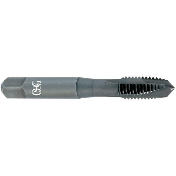 OSG - M3x0.50, D2, 3 Flutes, Plug Chamfer, V Finish, Vanadium High Speed Steel Spiral Point STI Tap - 2-1/8" OAL, 0.168" Shank Diam, 3/4" Thread Length, 0.131" Square Size, 6H Class of Fit, Series 342STI - Exact Tooling