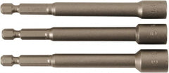 Wiha - 1/4" Drive, Nut Setter Screwdriver Bit - 4" OAL - Exact Tooling