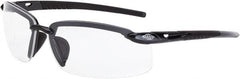 CrossFire - +2, Smoke Gray Lenses, Scratch Resistant, Frameless Magnifying Safety Glasses - UV Protection - Exact Tooling