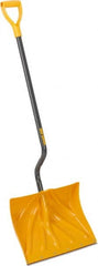 True Temper - 18 Inch Wide Blade x 13-3/4 Inch High Blade Snow Shovel - 36 Inch Long Metal Shaft Handle with Poly D-Grip - Exact Tooling