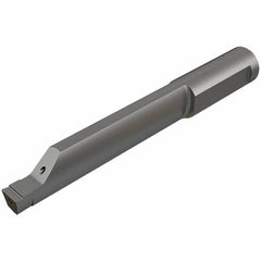 Iscar - 3mm Groove Width, 20mm Min Hole Diam, 35mm Max Hole Depth, Face Grooving Tool - 55mm OAL, Solid Carbide, TiAlN/TiN Finish - Exact Tooling