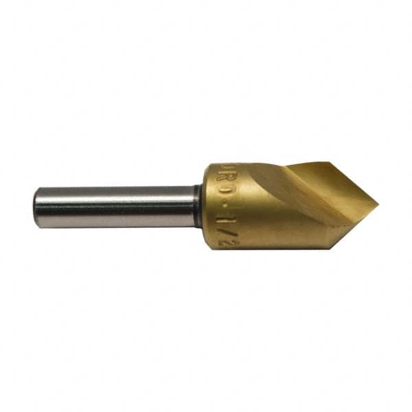 M.A. Ford - 3/16" Head Diam, 3/16" Shank Diam, 1 Flute 82° High Speed Steel Countersink - Exact Tooling