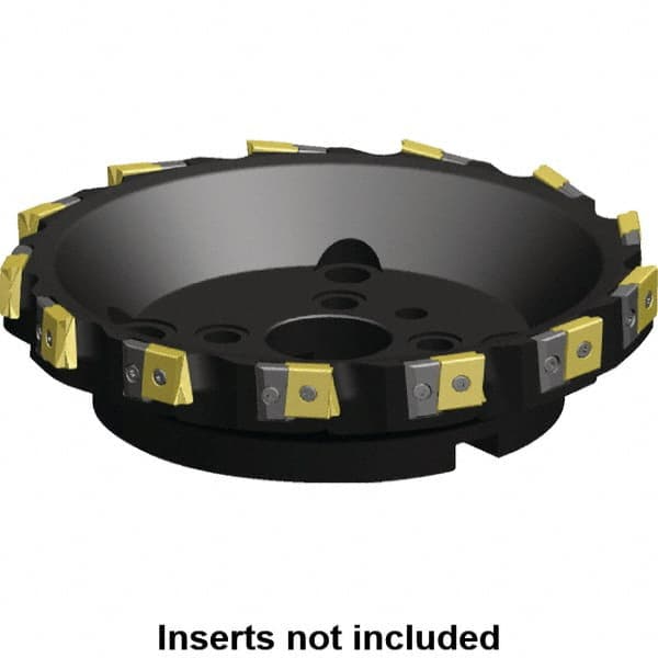 Kennametal - 9 Inserts, 250mm Cut Diam, 60mm Arbor Diam, 25.46mm Max Depth of Cut, Indexable Square-Shoulder Face Mill - 0/90° Lead Angle, 63mm High, LN.U 2210.. Insert Compatibility, Series MEGA90 - Exact Tooling
