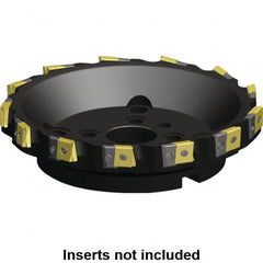 Kennametal - 10 Inserts, 315mm Cut Diam, 60mm Arbor Diam, 25.46mm Max Depth of Cut, Indexable Square-Shoulder Face Mill - 0/90° Lead Angle, 80mm High, LN.U 2210.. Insert Compatibility, Series MEGA90 - Exact Tooling