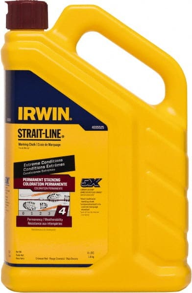 Irwin - 4 oz Container Marking Chalk - Crimson Red - Exact Tooling